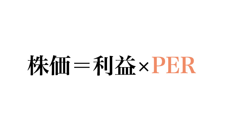 株価＝利益×PER　という計算式